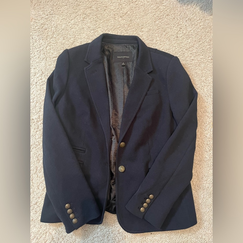 Womens Banana Republic navy blue blazer